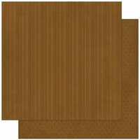 Bo Bunny Press - Double Dot Designs Collection - 12 x 12 Double Sided Paper - Stripe - Chocolate