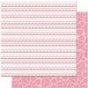 Bo Bunny Press - Crush Collection - Valentine - 12 x 12 Double Sided Paper - Crush Love