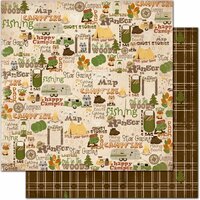 Bo Bunny - Camp-A-Lot Collection - 12 x 12 Double Sided Paper - In The Woods