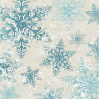 Bo Bunny Press - Snowy Serenade Collection - 12 x 12 Glittered Paper - Snowy Serenade Crystals, BRAND NEW