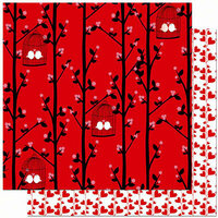 Bo Bunny Press - Crush Collection - Valentine - 12 x 12 Double Sided Paper - Crush Smooch