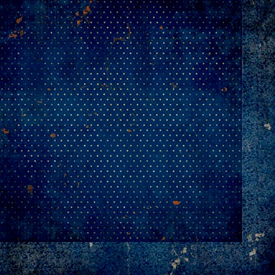 BoBunny - Double Dot Designs Collection - 12 x 12 Double Sided Paper - Vintage - Dark Denim