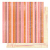 Bo Bunny Press - Delilah Collection - 12 x 12 Double Sided Paper - Delilah Stripe, CLEARANCE