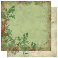 Bo Bunny - Father Christmas Collection - 12 x 12 Double Sided Paper - Berries