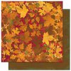 Bo Bunny - Forever Fall Collection - 12 x 12 Double Sided Paper - Foliage