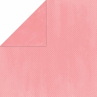 Bo Bunny Press - Double Dot Paper - 12 x 12 Double Sided Paper - Flamingo Dot