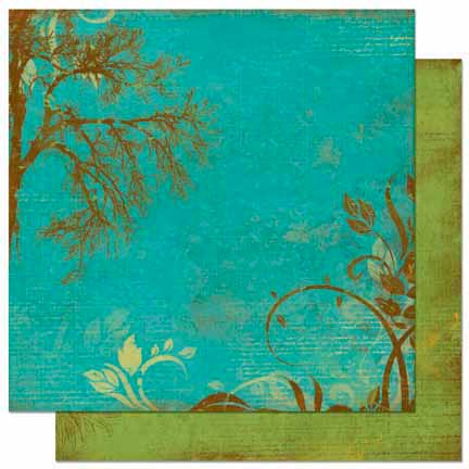 Bo Bunny Press - Forever Fall Collection - 12 x 12 Double Sided Paper - Dusk