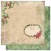 Bo Bunny Press - Father Christmas Collection - 12 x 12 Double Sided Paper - Poinsettia