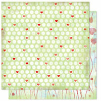 Bo Bunny Press - Flirty Collection - 12 x 12 Double Sided Paper - Flirty Dots, CLEARANCE