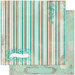 Bo Bunny Press - Gabrielle Collection - 12 x 12 Double Sided Paper - Stripe