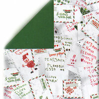 Bo Bunny Press - Holiday Magic Collection - Christmas - 12x12 Double Sided Shimmer Paper - Holiday Magic Letters