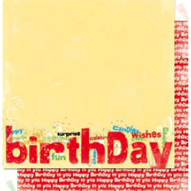 Bo Bunny Press - It's My Party Collection - 12 x 12 Double Sided Paper - It's My Party Surprise