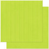 Bo Bunny Press - Double Dot Designs Collection - 12 x 12 Double Sided Paper - Stripe - Kiwi