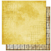 Bo Bunny Press - Learning Curve Collection - 12 x 12 Double Sided Paper - Learning Curve Crossword