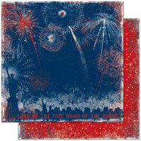 Bo Bunny Press - Liberty Collection - 12 x 12 Double Sided Paper - Fireworks