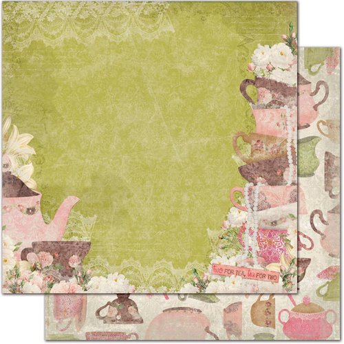Bo Bunny - Little Miss Collection - 12 x 12 Double Sided Paper - Alice