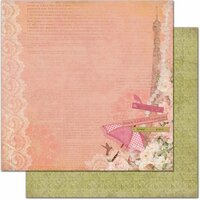 Bo Bunny - Little Miss Collection - 12 x 12 Double Sided Paper - Allie