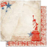 Bo Bunny Press - Liberty Collection - 12 x 12 Double Sided Paper - One Nation