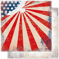 Bo Bunny Press - Liberty Collection - 12 x 12 Double Sided Paper - Patriot