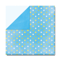 Bo Bunny Press - Double Sided Patterned Paper - Lil' Prince Dots, CLEARANCE