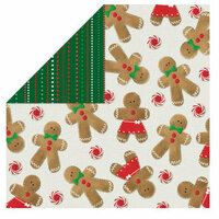 Bo Bunny Press - Month 2 Month Collection - 12x12 Double Sided Paper - December, BRAND NEW