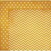 BoBunny - Double Dot Designs Collection - 12 x 12 Double Sided Paper - Chevron - Maize