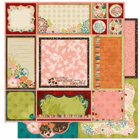 Bo Bunny Press - Olivia Collection - 12 x 12 Double Sided Paper - Olivia Cut Outs