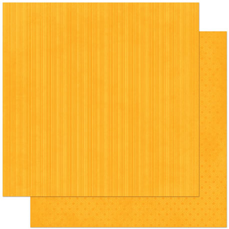 Bo Bunny Press - Double Dot Designs Collection - 12 x 12 Double Sided Paper - Stripe - Orange Citrus