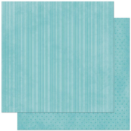 BoBunny - Double Dot Designs Collection - 12 x 12 Double Sided Paper - Stripe - Ocean
