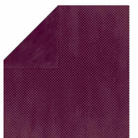 Bo Bunny Press - Double Dot Paper - 12 x 12 Double Sided Paper - Plum Dot