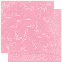 Bo Bunny - Double Dot Designs Collection - 12 x 12 Double Sided Paper - Flourish - Passion Fruit