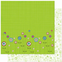 Bo Bunny Press - Petal Pushers Collection - 12 x 12 Double Sided Paper - Petal Pushers Garden