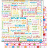 Bo Bunny Press - Popsicle Collection - 12 x 12 Double Sided Paper - Popsicle Kisses