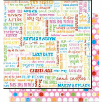 Bo Bunny Press - Popsicle Collection - 12 x 12 Double Sided Paper - Popsicle Kisses