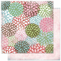 Bo Bunny Press - Persuasion Collection - 12 x 12 Double Sided Paper - Persuasion Blooms