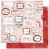Bo Bunny Press - Persuasion Collection - 12 x 12 Double Sided Paper - Persuasion Love Notes, CLEARANCE