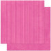 Bo Bunny Press - Double Dot Designs Collection - 12 x 12 Double Sided Paper - Stripe - Pink Punch