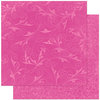 Bo Bunny Press - Double Dot Designs Collection - 12 x 12 Double Sided Paper - Flourish - Pink Punch