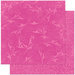 Bo Bunny Press - Double Dot Designs Collection - 12 x 12 Double Sided Paper - Flourish - Pink Punch