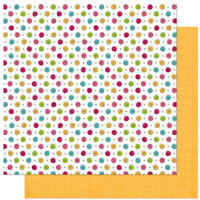 Bo Bunny Press - Petal Pushers Collection - 12 x 12 Double Sided Paper - Petal Pushers Dot