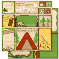 Bo Bunny Press - Roughin' It Collection - 12 x 12 Double Sided Paper - Roughin' It Cut Outs