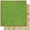 Bo Bunny Press - Roughin' It Collection - 12 x 12 Double Sided Paper - Roughin' It Nature, CLEARANCE