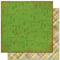 Bo Bunny Press - Roughin' It Collection - 12 x 12 Double Sided Paper - Roughin' It Nature, CLEARANCE