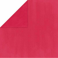 Bo Bunny Press - Double Dot Paper - 12 x 12 Double Sided Paper - Strawberry Dot