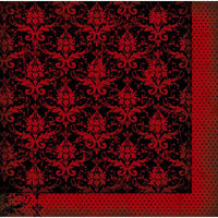 Bo Bunny - Serenity Collection - 12 x 12 Double Sided Paper - Damask