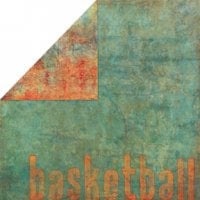 Bo Bunny Press - Slam Dunk Basketball Collection - 12x12 Double Sided Paper - BBall