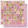 Bo Bunny - Smoochable Collection - 12 x 12 Double Sided Paper - Eye Candy