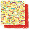 Bo Bunny Press - Sun Kissed Collection - 12 x 12 Double Sided Paper - Sun Kissed Squeeze Me