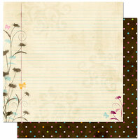 Bo Bunny Press - Sophie Collection - 12 x 12 Double Sided Paper - Sophie's Notebook