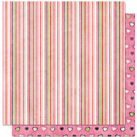 Bo Bunny Press - Sweetie Pie Collection - 12 x 12 Double Sided Paper - Sweetie Pie Snuggle, CLEARANCE